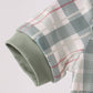 Green Pumpkin Embroidery Plaid Bubble