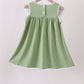 Sage Pumpkin Embroidered Dress