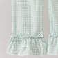 Sage Pumpkin Embroidered Ruffle Pants Set
