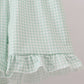 Sage Pumpkin Embroidered Ruffle Shorts Set