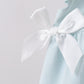 Light blue character embroidery ruffle bubble
