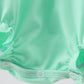 Green character embroidery ruffle bubble