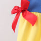 Royal blue&mustard character ruffle bubble