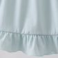 Light blue character embroidery ruffle dress