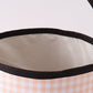 Apricot Pumpkin Applique Gingham Basket