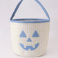 Yellow Pumpkin Applique Gingham Basket