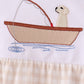 Khaki Puppy Fishing Embroidery Bubble