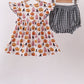 Pumpkin ruffle bloomer set