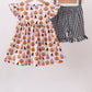Pumpkin ruffle shorts set