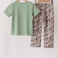 Camo Pumpkin Applique Pants Set