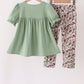 Camo Pumpkin Applique Ruffle Pants Set