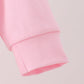 Pink football bow sequin bubble