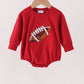 Maroon football sequin bubble