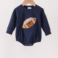 Navy football sequin bubble