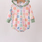 Pastel Daisy Checkerboard Hoodie Bubble