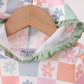 Pastel Daisy Checkerboard Hoodie Bubble