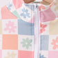Pastel Daisy Checkerboard Jogger Set