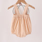 Khaki pumpkin applique bubble