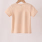 Khaki pumpkin applique top