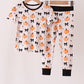 Bow pumpkin bamboo pajama set