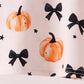 Bow pumpkin bamboo pajama set