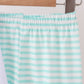 Green excavator french knot stripe pants set
