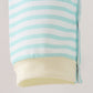 Green excavator french knot stripe romper