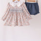 Floral smocked lace bloomer set