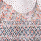 Floral smocked lace bloomer set