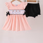 Pink Ghost Embroidery Ruffle Bloomer Set