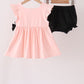 Pink Ghost Embroidery Ruffle Bloomer Set