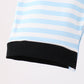 Blue Ghost Embroidery Stripe Romper