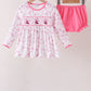 Pink Cowboy boots Smocked Bloomer Set