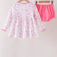 Pink Cowboy boots Smocked Bloomer Set