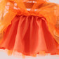 Orange spider sequin tutu skirts