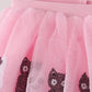 Pink ghost sequin tutu skirts