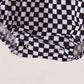 Black car embroidery checkered bubble