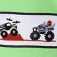 Green car embroidery top