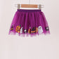 Purple pumpkin ghost sequin tutu skirts