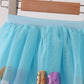 Blue sweet sequin tutu skirts