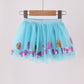 Blue sweet sequin tutu skirts