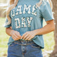 Stone Blue Camo GAME DAY Graphic T Shirt