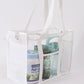 White clear waterproof beach travel bag