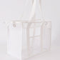 White clear waterproof beach travel bag