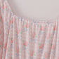 Pink floral print mom dress