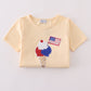Ice cream flag sequin mom&me top