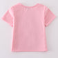 Pink bow sequin mom&me top