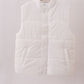 White mom&me puffer vest
