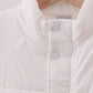 White mom&me puffer vest