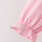 Pink Lil sister embroidery ruffle bloomer set